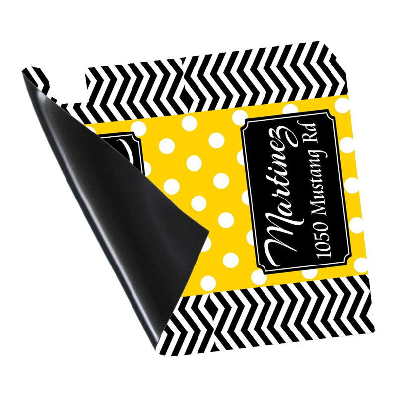 Couvercle de boîte aux lettres personnalisé, Jaune
