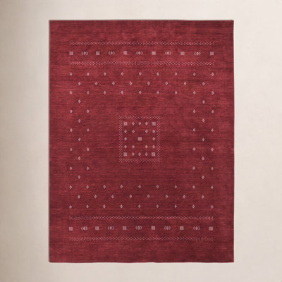 Simi Hand-Woven Geometric Cotton Wool Rug