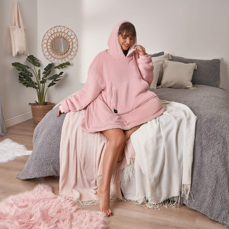 Aristodemos Throw Blanket, Blush Pink