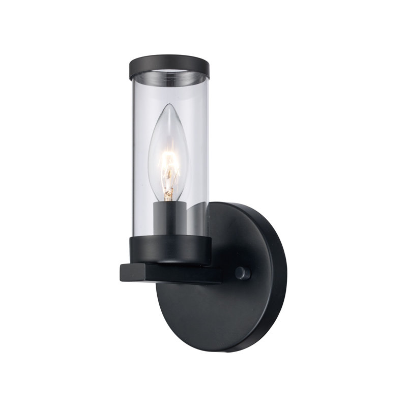 Appliquee à bras noir 1 lumières Patoka