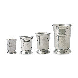 Silver 6.5" Metal Table Vase