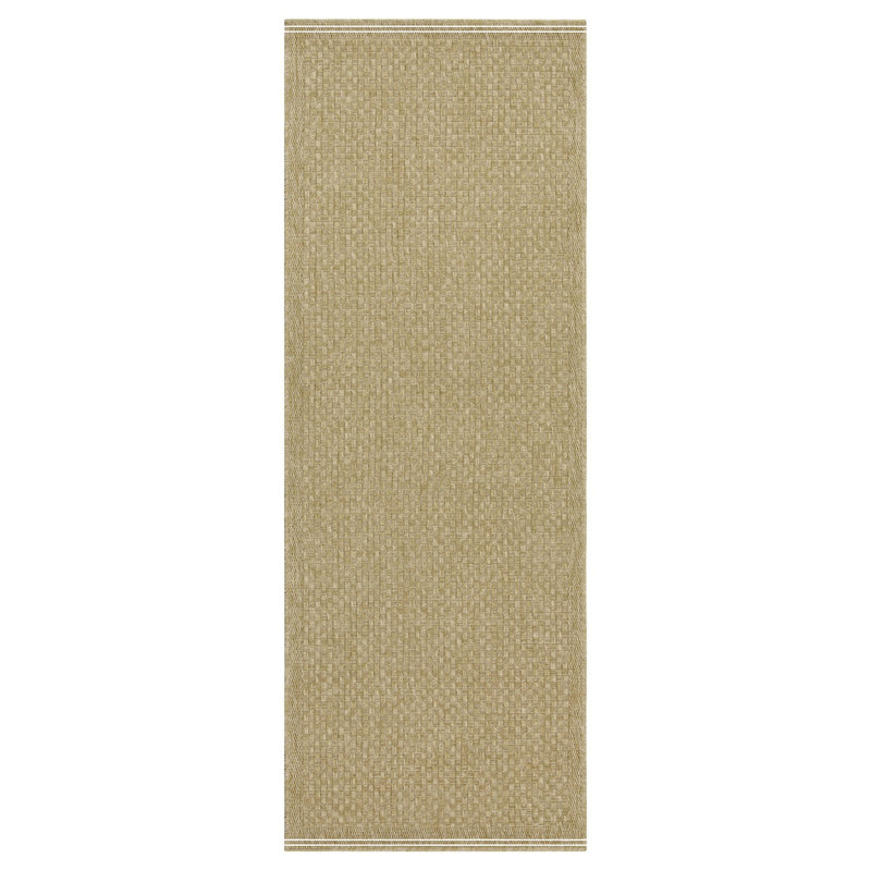 Jute/Jute Indoor/Outdoor Area Rug, Runner 2'7" x 7'3"