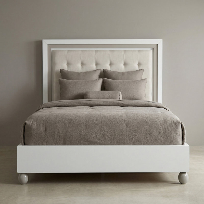 Sky Tower Upholstered Bed, Queen