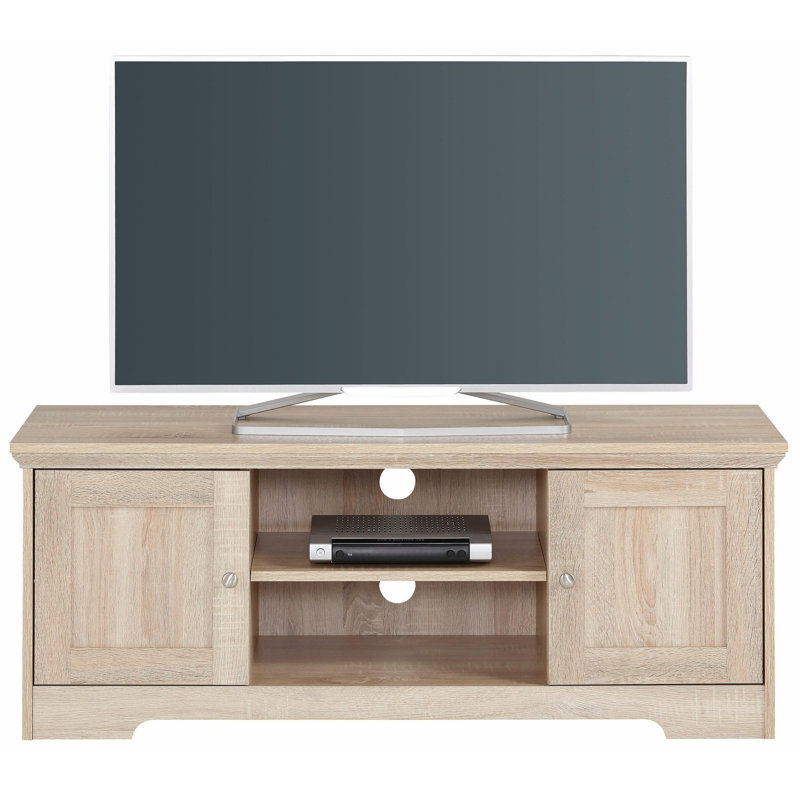 Plevna Unfinished TV Stand for TVs up to 50", Oak