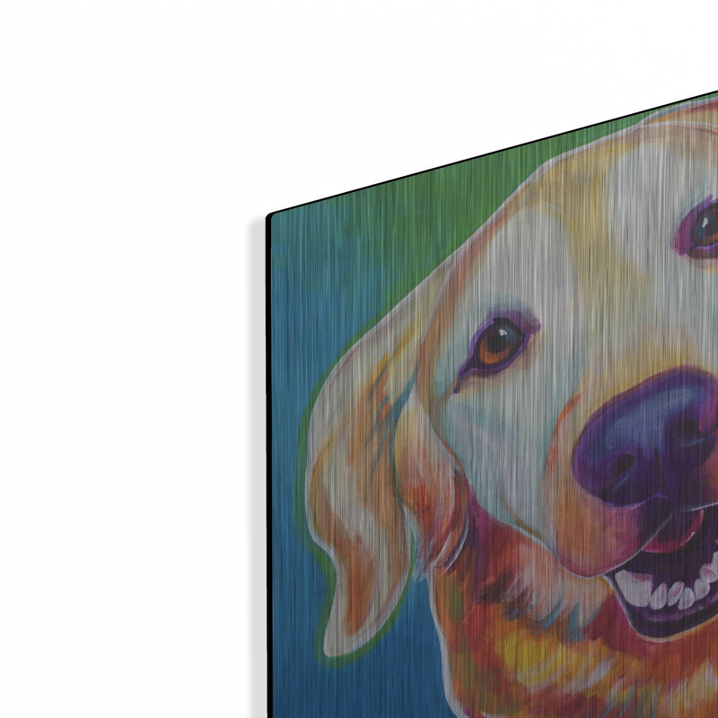 «Golden - Daisy Mae» par Dawg Painter, H 12 po x l 12 po