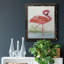 Flamant rose I - Peinture sur toile encadrée-158386454-158386460