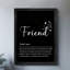 «Black Friend Vintage», impression encadrée «Soulmate»-384978474