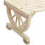 4 - Person Solid Wood Patio Dining Set Rectangular Table-614097839