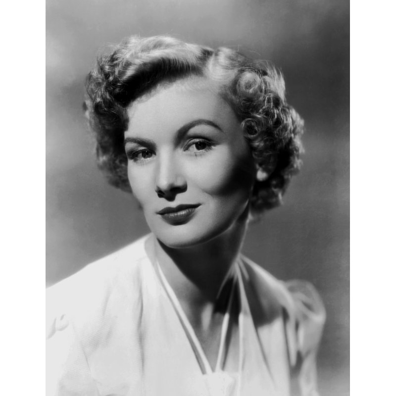 " Portrait Of Smiling Veronica Lake ", 10" H x 8" W
