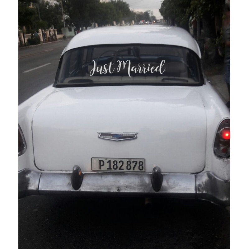 Adhésif décoratif «Just Married»