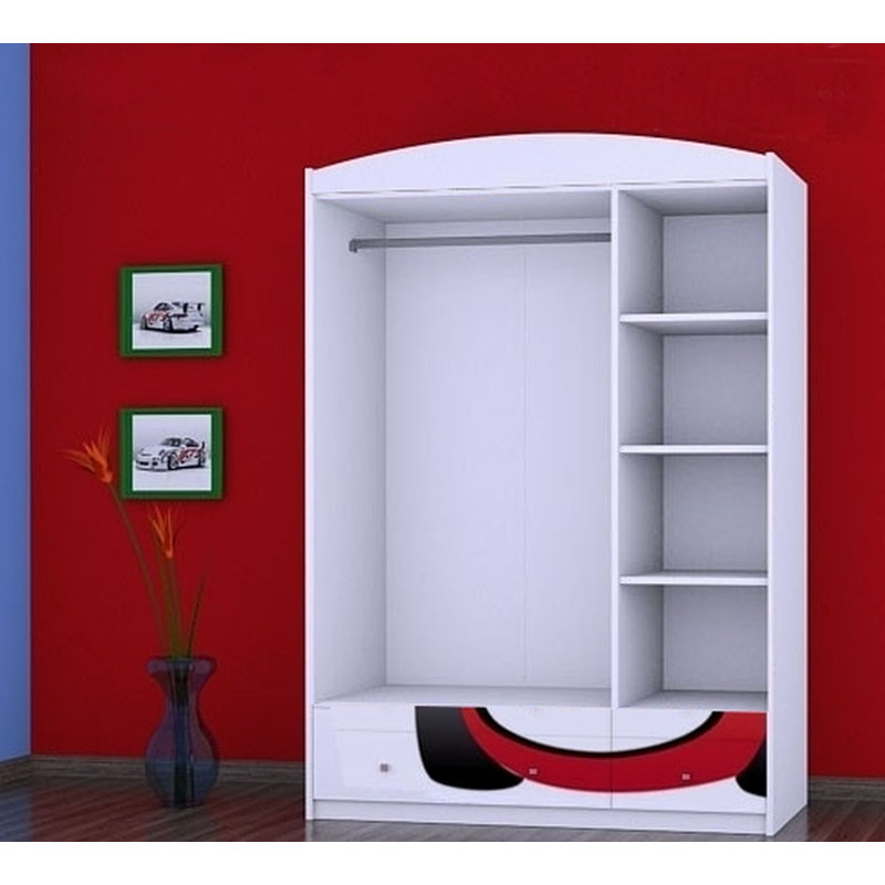 Olin 3 Door Wardrobe, White