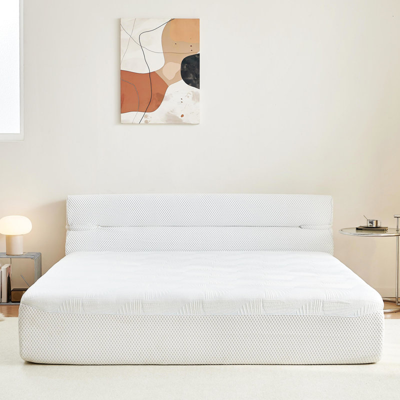 Matelas très grand tout-en-un avec fonction de refroidissement, mousse, soulagement des pointes, lit et matelas antidérapants, tissu froid, fermeté moyenne, réduction, idéal pour les couples