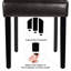 Button Tufted Padded Faux Leather Dining Chair with Solid Wood Legs-91533917