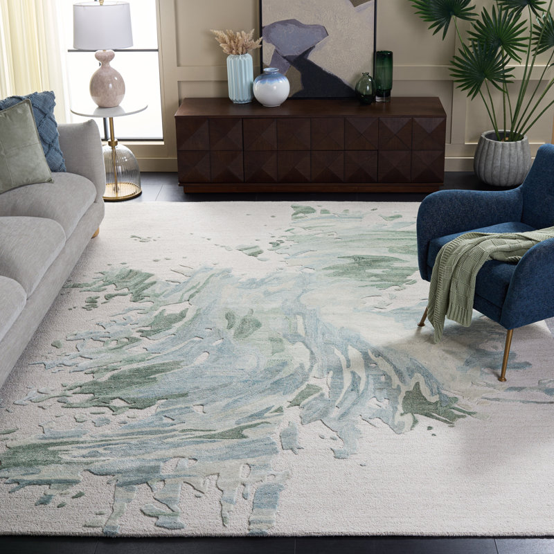 Tapis gris / bleu clair Fifth Avenue 506, Rectangle 8 pi x 10 pi