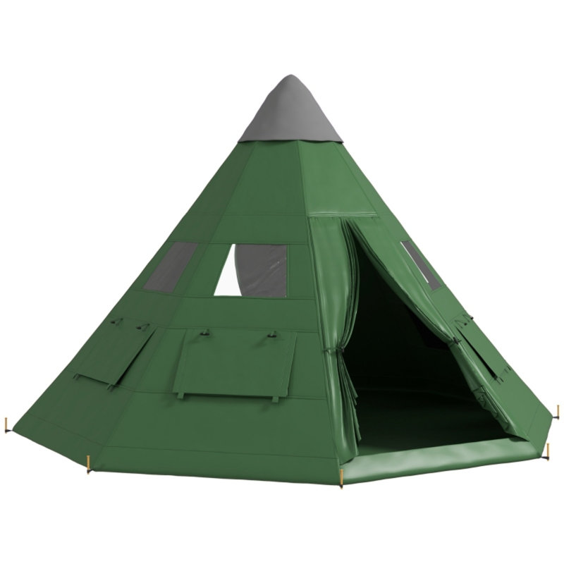 6 Person Tent, Green