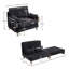 Canapé-lit pliable inclinable, canapé-lit convertible 3-en-1, décor moderne Mid-Century-720626310