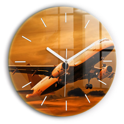 Glass Wall Clock