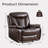 Madeira 40" Wide Modern Breathable Leather Power Recliner with Durable Diamond Stitching & USB-1677100330