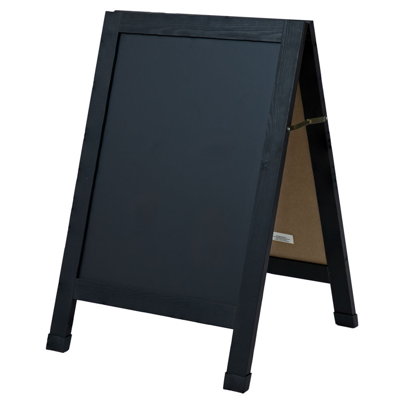 Tableau noir avec craie et gomme 30 "X 20" - Noir