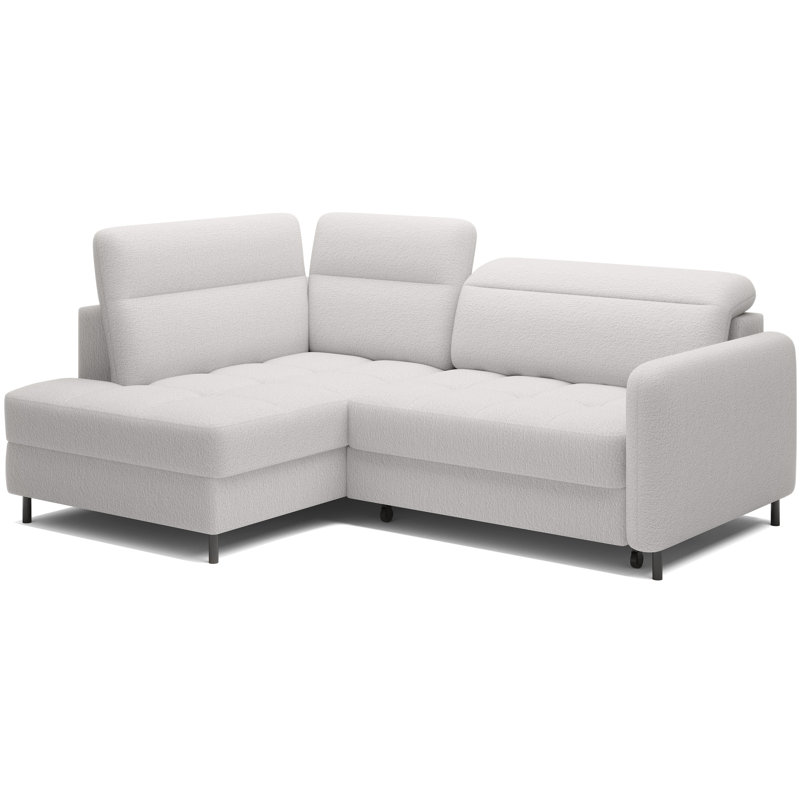 Bopha 3 Seater Sofa Bed,  Left Hand Facing, White