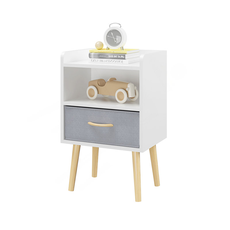 Nightstands, White, Set of 2