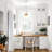 14" White Rustic Hemp Rope Pendant Light, 1-Light Metal Hanging Lamp with Hand-Woven Shade for Kitchen Island-992056842