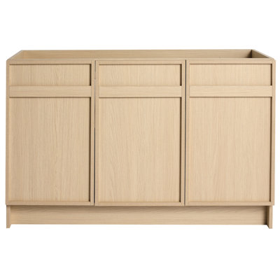Meuble-lavabo de 48 po avec 3 portes - aspect moderne, base en contreplaqué, portes autoportantes à fermeture en douceur, qualité