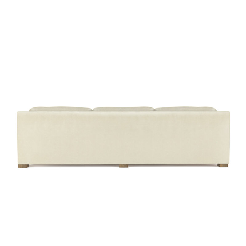 Mercer Track-Arm Extra Long Sofa, Weathered, Vintage Leather Alabaster, 33.5" H x 120" W x 39" D