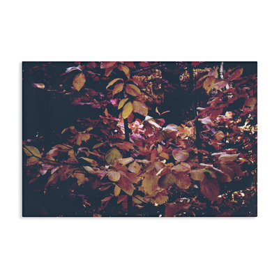 Dusky Forest Leaves Canvas, design by Gemma Bardot