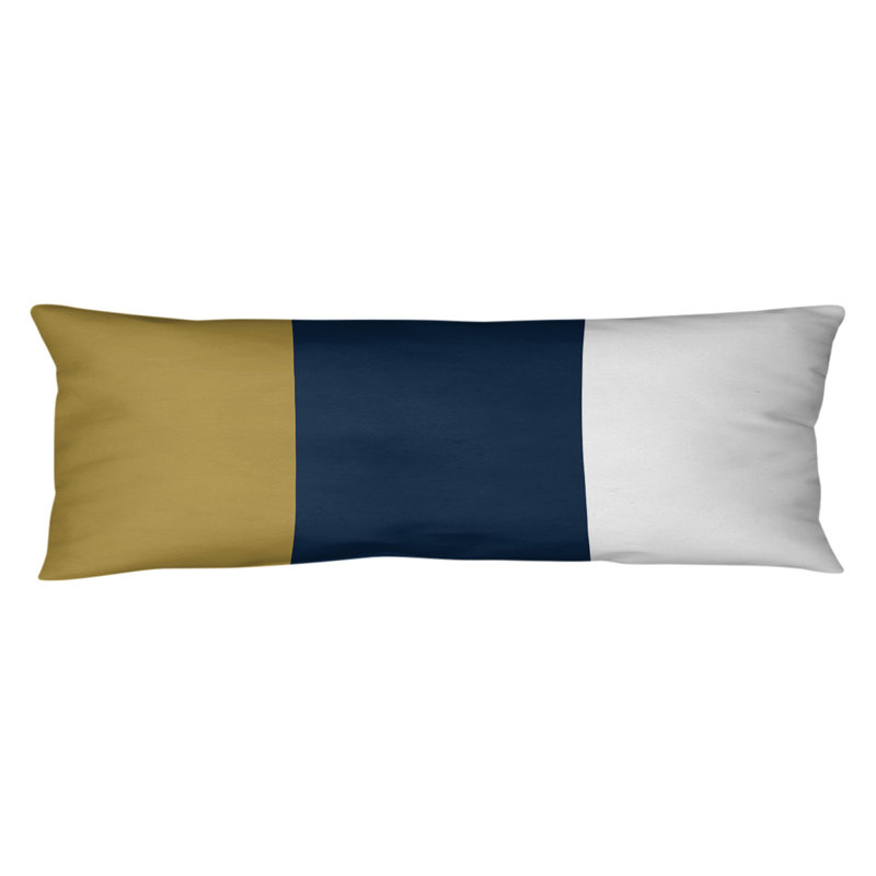 Polyester Medium Pillow, South Bend , Gold/Blue/White