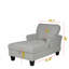 Chaise longue, méridienne rembourrée pour salon de chambre à coucher
