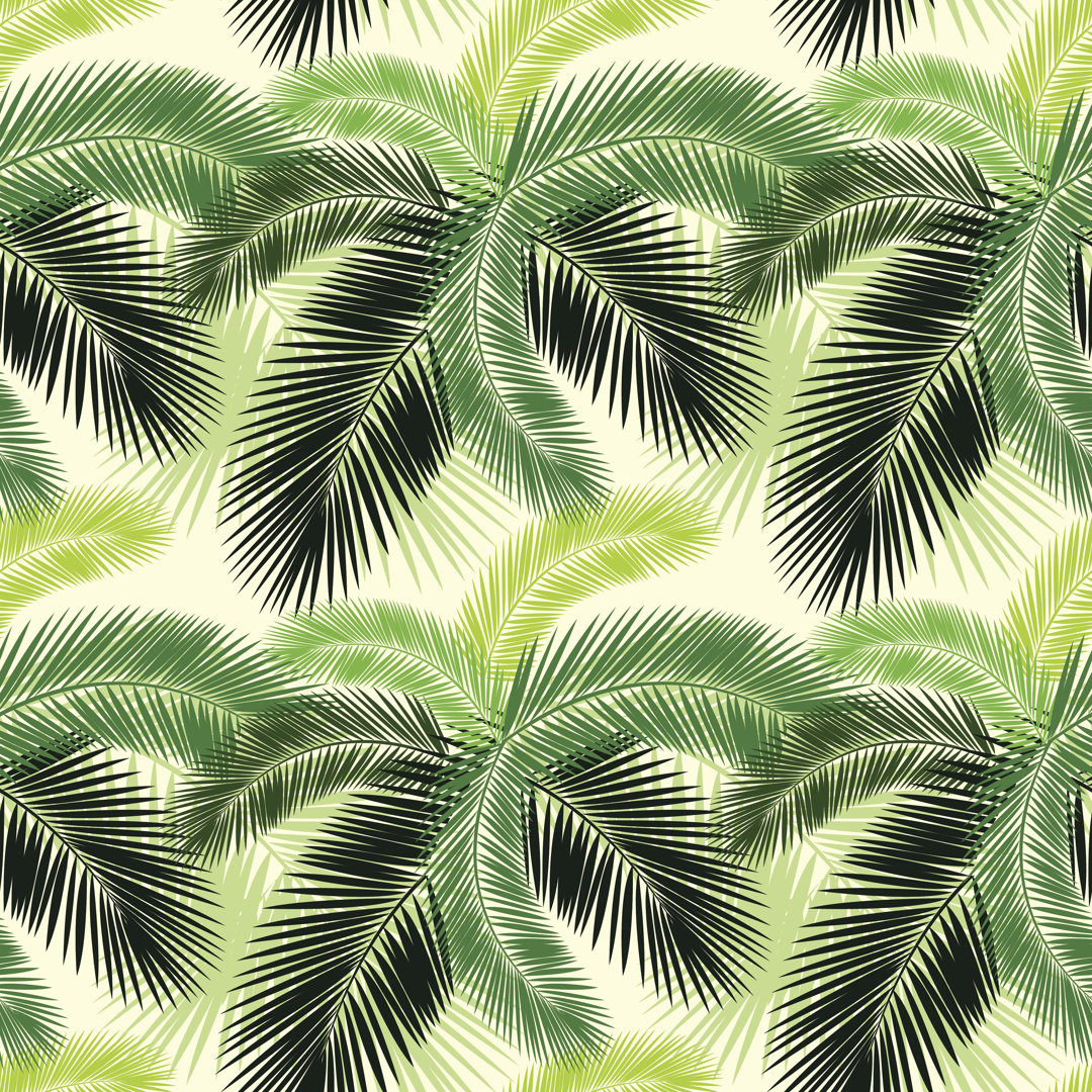 Palm Leaves Pattern von Sv_Sunny - Kunstdrucke auf Leinwand