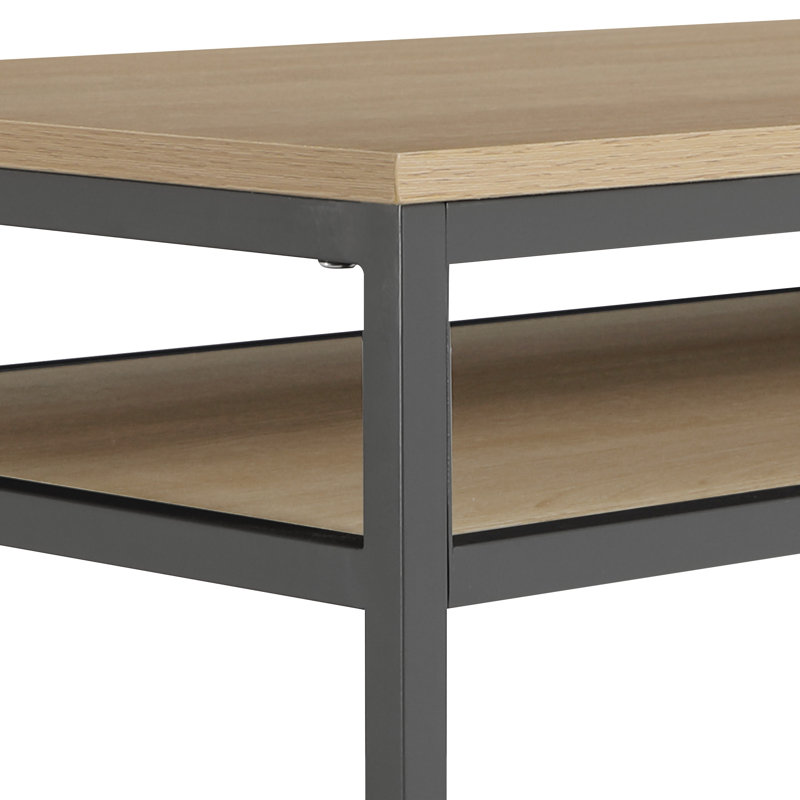 60" Metal Frame Writing Desk, Gray