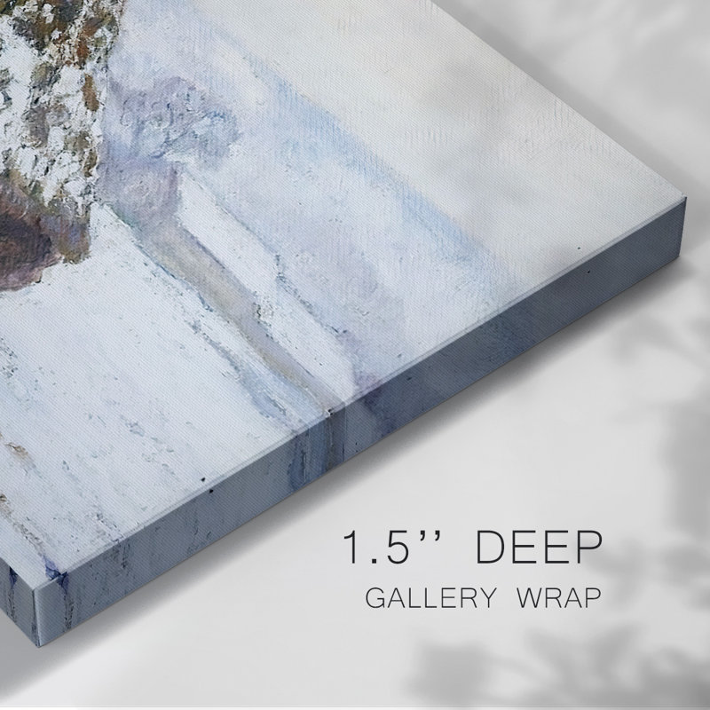 Grainstacks, Snow Effect, 1890-Gallery Wrapped Canvas, 40" H x 60" W