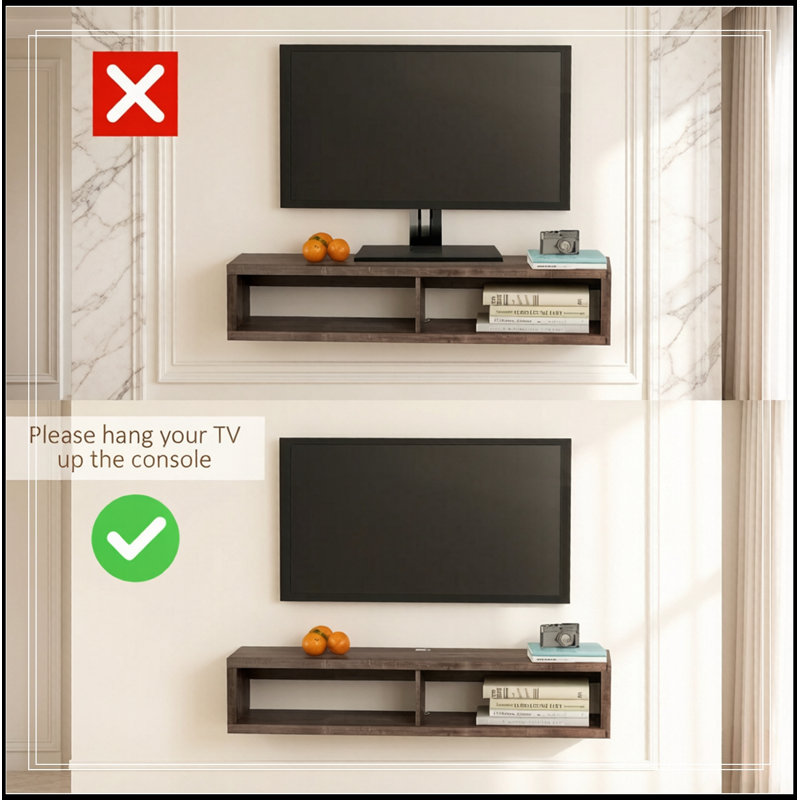 Wall-Mounted Ethridge with Open Shelf
