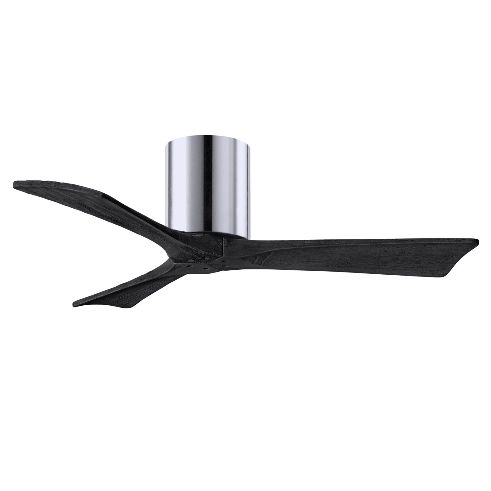 Olivier 3 Blade Ceiling Fan, Polished Chrome, Matte Black, 42"