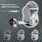 Cloud Shape Bathroom LED Mirror with Frontlit & Backlit, Anti Fog Lighted Vanity Mirror with Stepless Dimmable, ETL Listed, IP54 Waterproof, CRI90+, HD Tempered Glass-1878484474