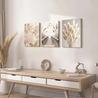 3 Piece Wrapped Canvas Wall Art