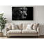 Reproduction sur toile de haute qualité en noir et blanc d'un guépard - Art mural - Art - cadeau-102994624