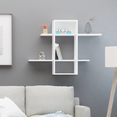 Tablette décorative 3 pièces avec tablettes réglables Abdelkarim