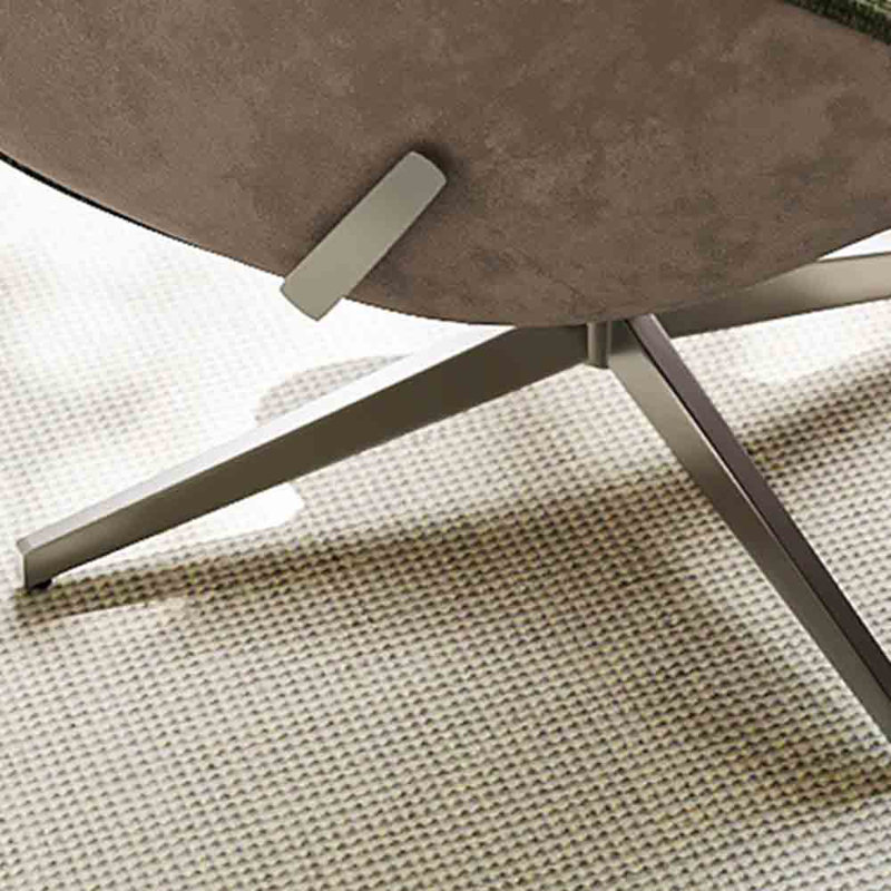 Fauteuil de loisir rotatif léger de luxe., Gingembre gingembre