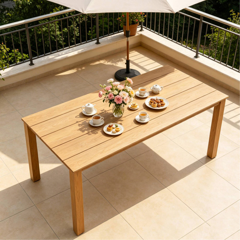Outdoor Camping Table , 68.92 " W 31.91 " D, Teak