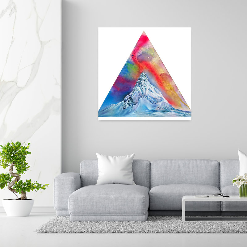 Art contemporain contemporain, paysage abstrait, H 48 po x l 48 po