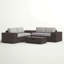 Fully Assembled All-Weather Rattan Sectional Sofa Set – 8 Pieces With Cushions