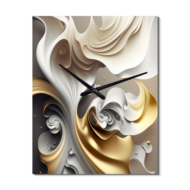 Jaklyn - Horloge murale moderne à encre liquide, H 32 po x l 16 po x P 1 po