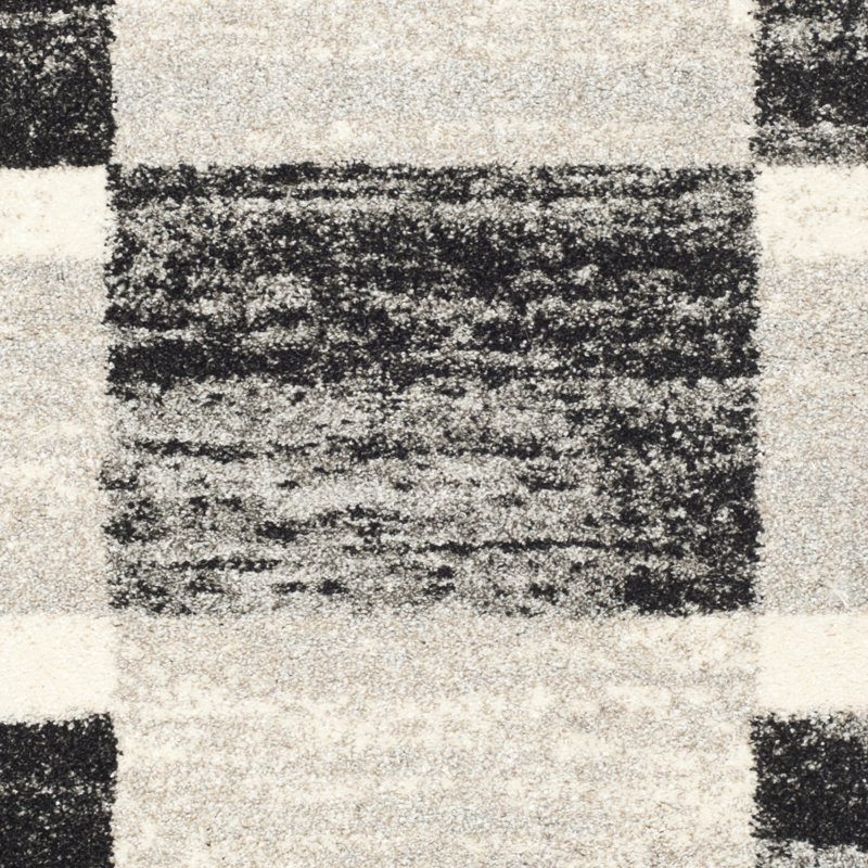 Kazlyn Retro Performance Abstract Rug, Runner 2'3" x 7'