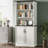 Roman Column 71" Storage Bookcase with Doors