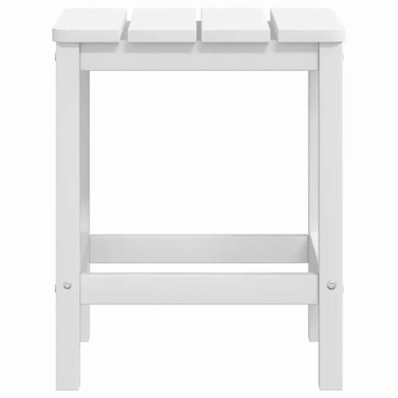 Raunds Square Metal Outdoor Side Table , 38cm cm W 38cm cm D, White