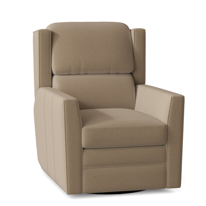Samuel Recliner, Empyrean Tweed Genuine Leather, Power
