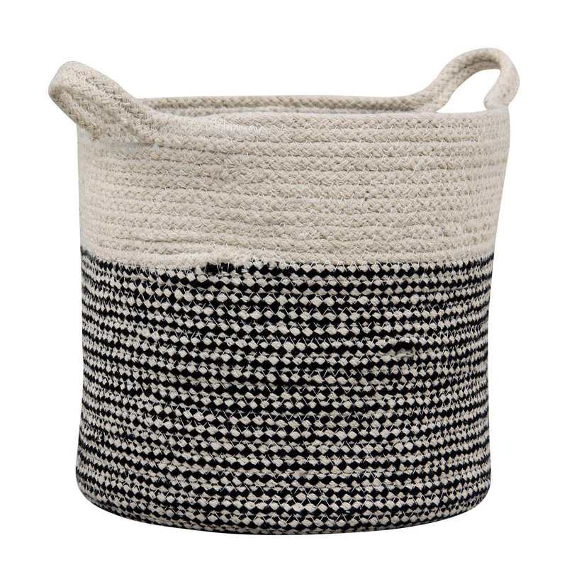 Ensemble de paniers en tissu 3 pièces, Noir